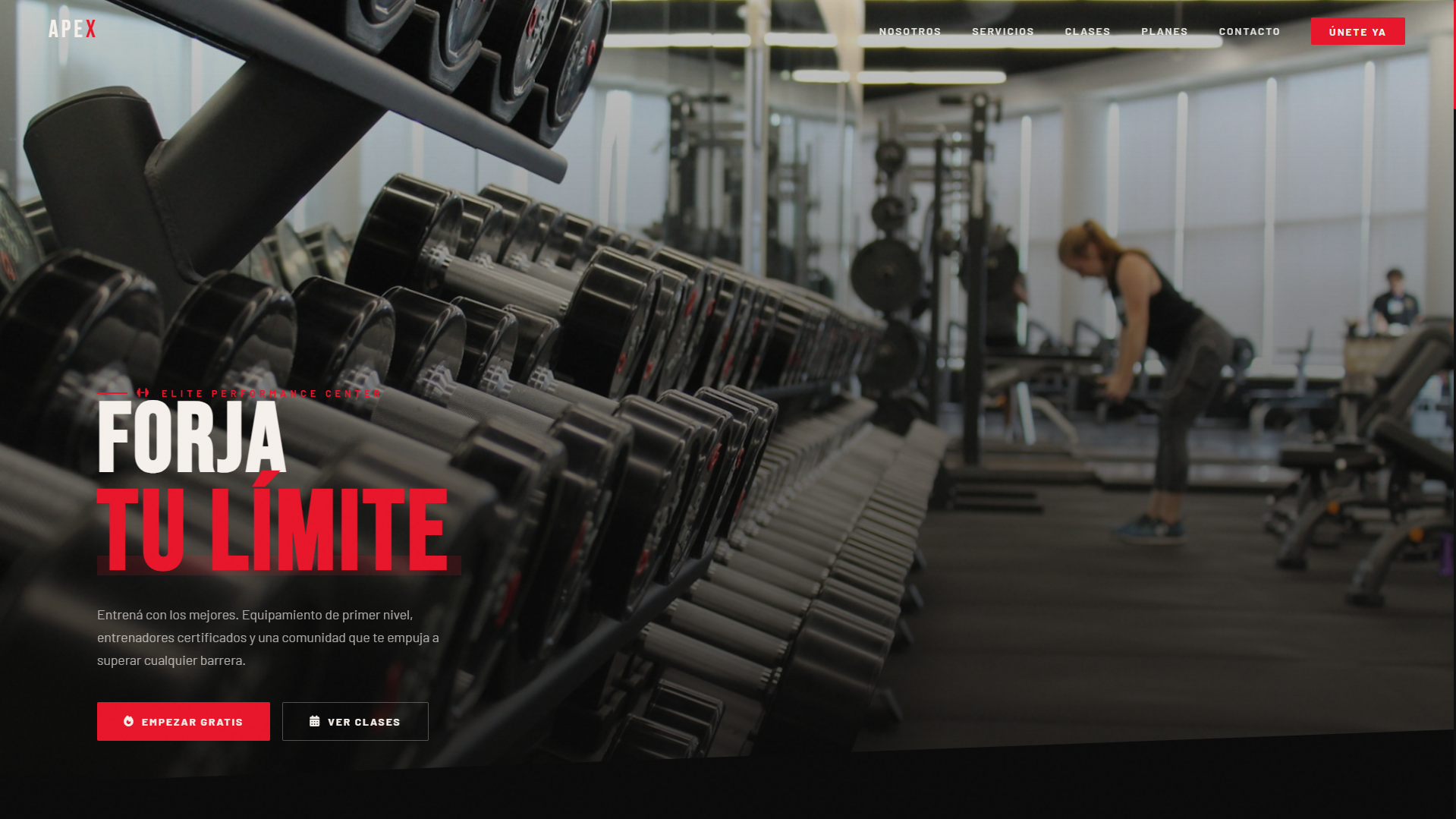 Apex Gym — Web + Sistema de turnos